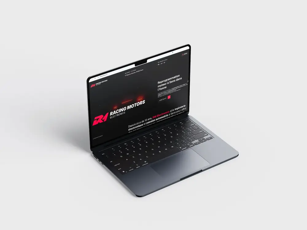 Électronique automobile à Sens — Site web full-stack