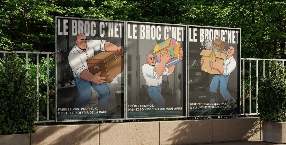 Entreprise de débarras à Lyon — Campagne d'affichage