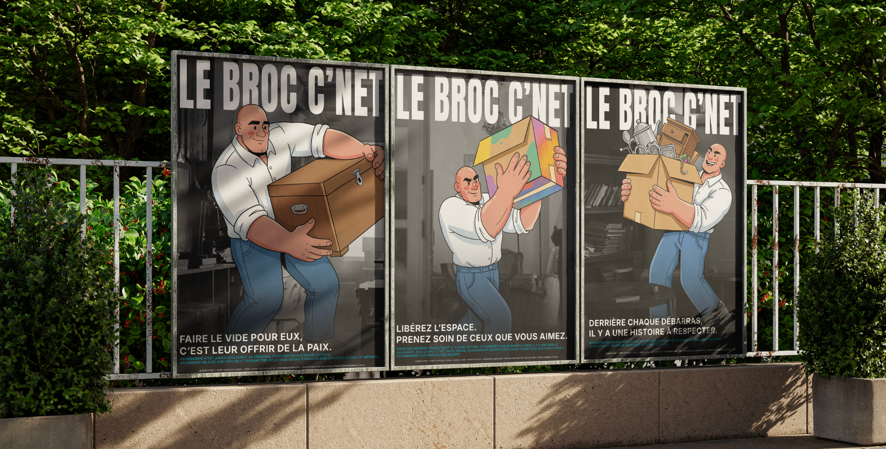 Entreprise de débarras à Lyon — Campagne d'affichage