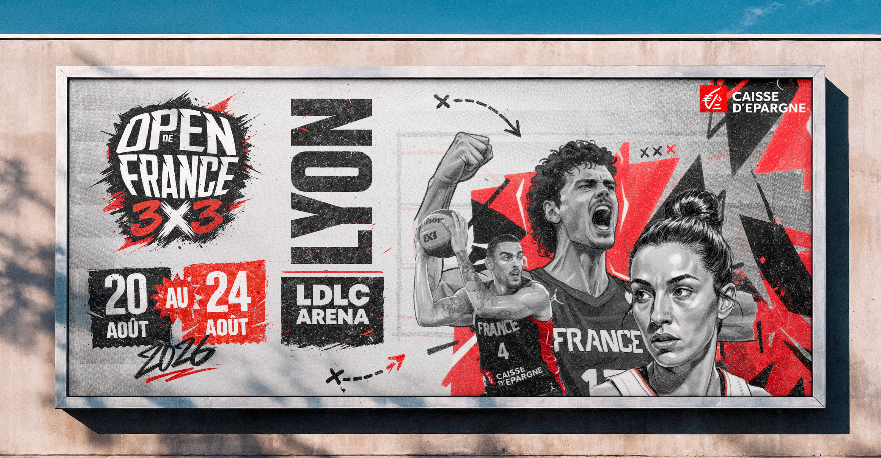 Open de France 3x3 — Lyon (prototype) — Campagne événementielle
